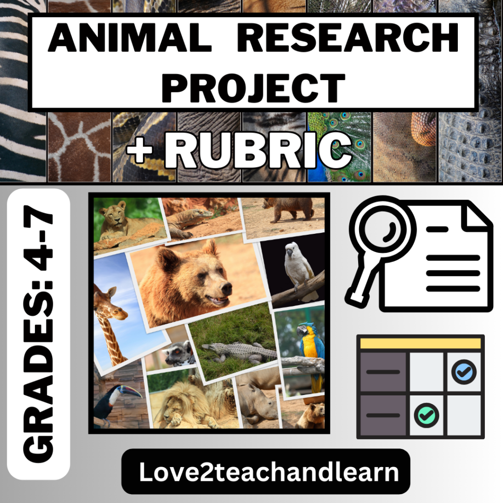 Animal Research Project + Rubric