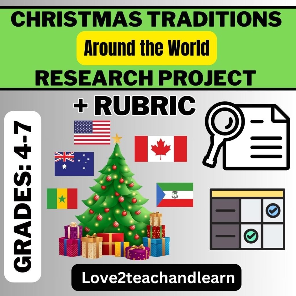 Christmas Traditions Around the World Research Project