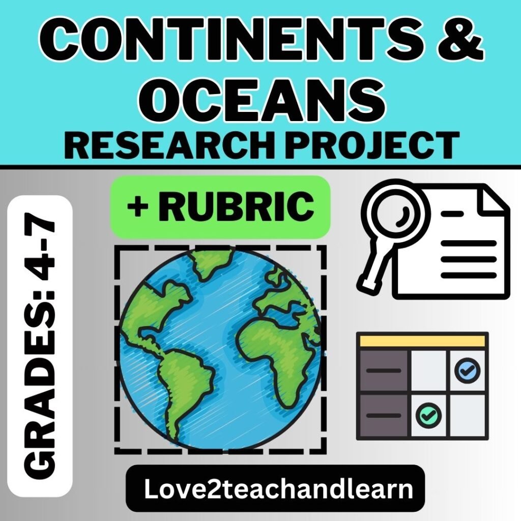 Continents & Oceans Research Project