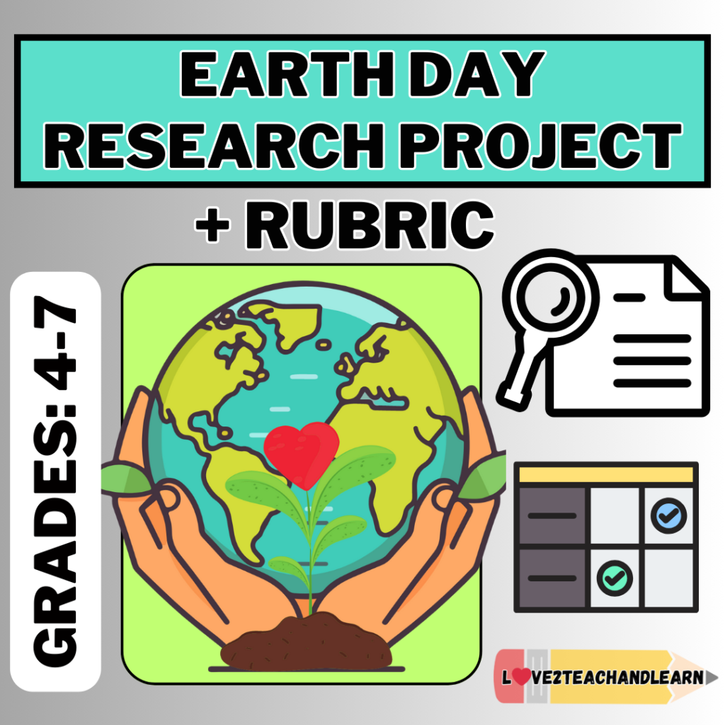 Earth Day Research Project + Rubric