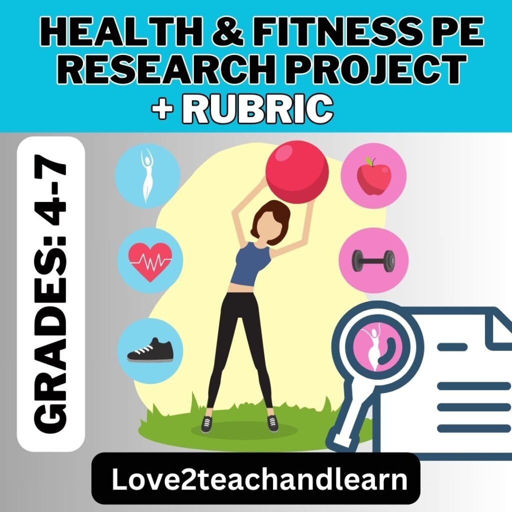 Health & Fitness PE Research Project + Rubric