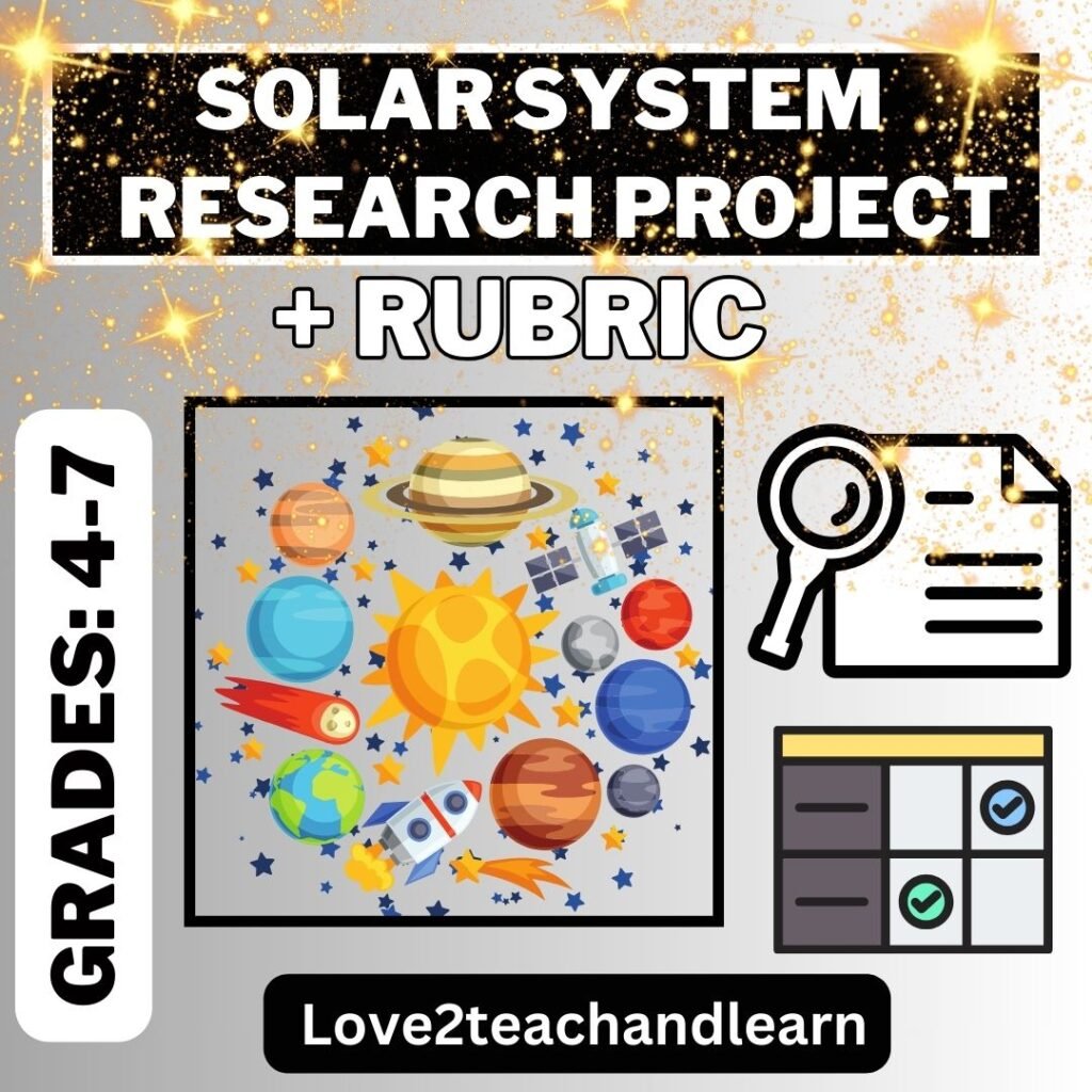 Solar System Research Project + Rubric
