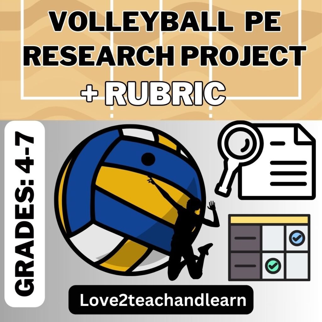 Volleyball PE Research Project + Rubric