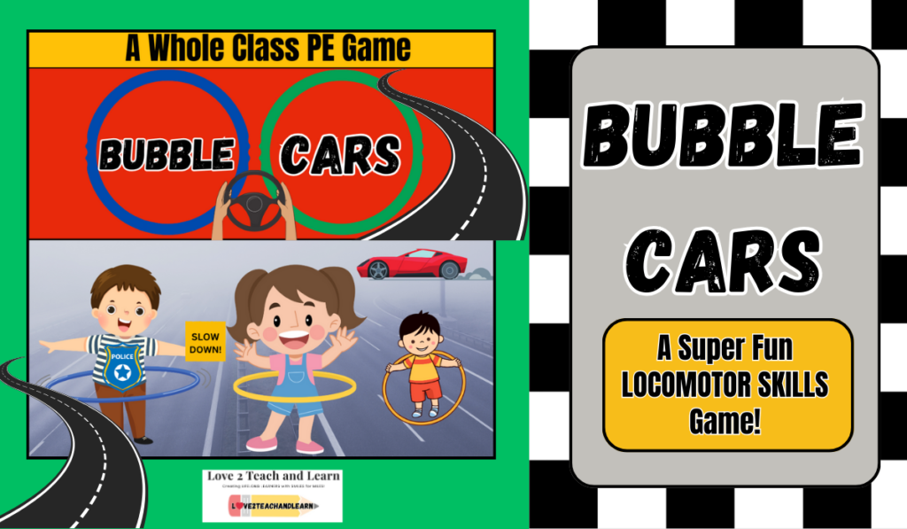 Bubble Cars: Kindergarten Gym Game