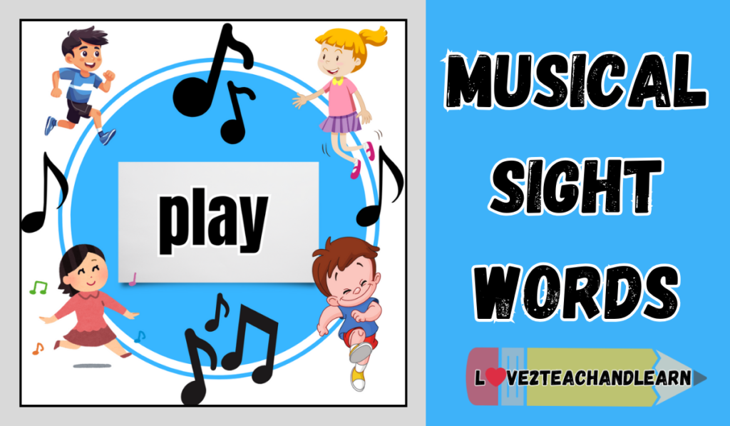 Musical Sight Words - Kindergarten PE Game