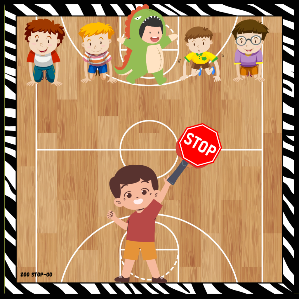 Zoo Stop-Go PE Game for First Grade