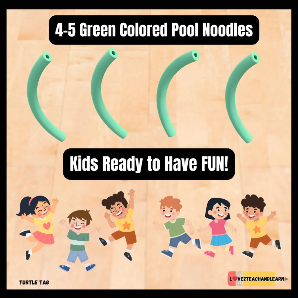 Gym Games for Kindergarten -Turtle Tag - Equipment Needed