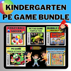 Kindergarten PE Bundle - 5  Best Gym Games for Kindergarten!