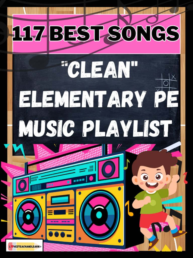 117 Best Songs: “Clean” Elementary PE Music Playlist