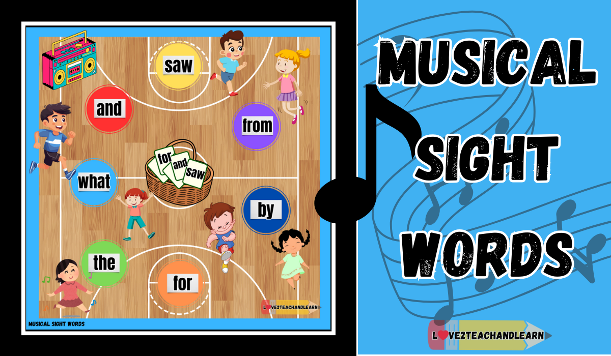 Musical Sight Words: K-2 Class PE Reading Game