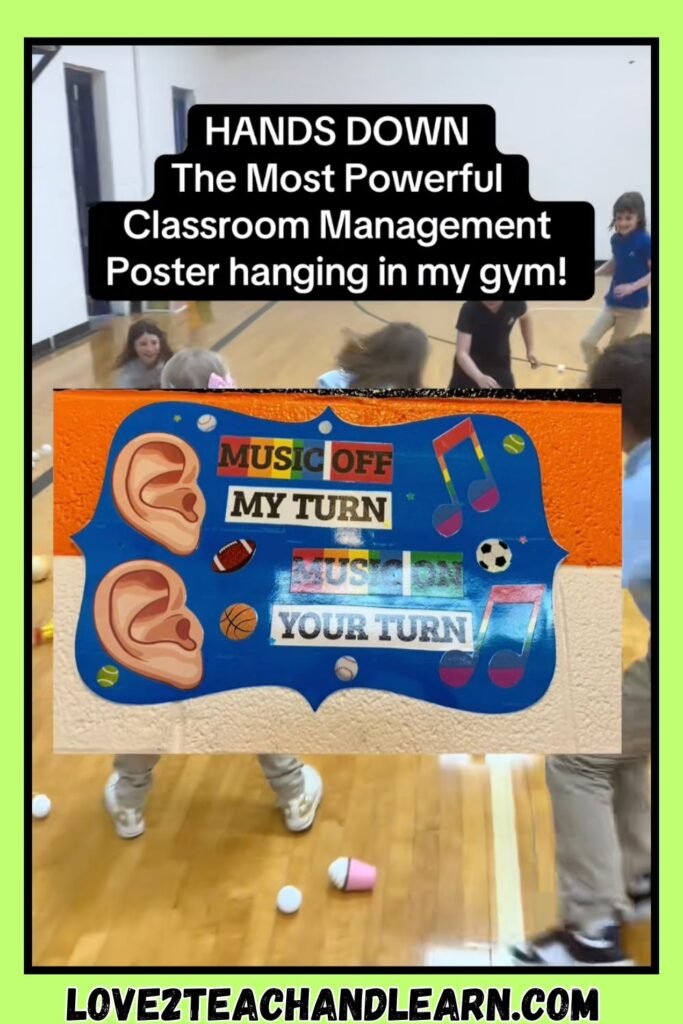 MUSIC OFF - My Turn MUSIC ON - Your Turn - Classroom Management Trick