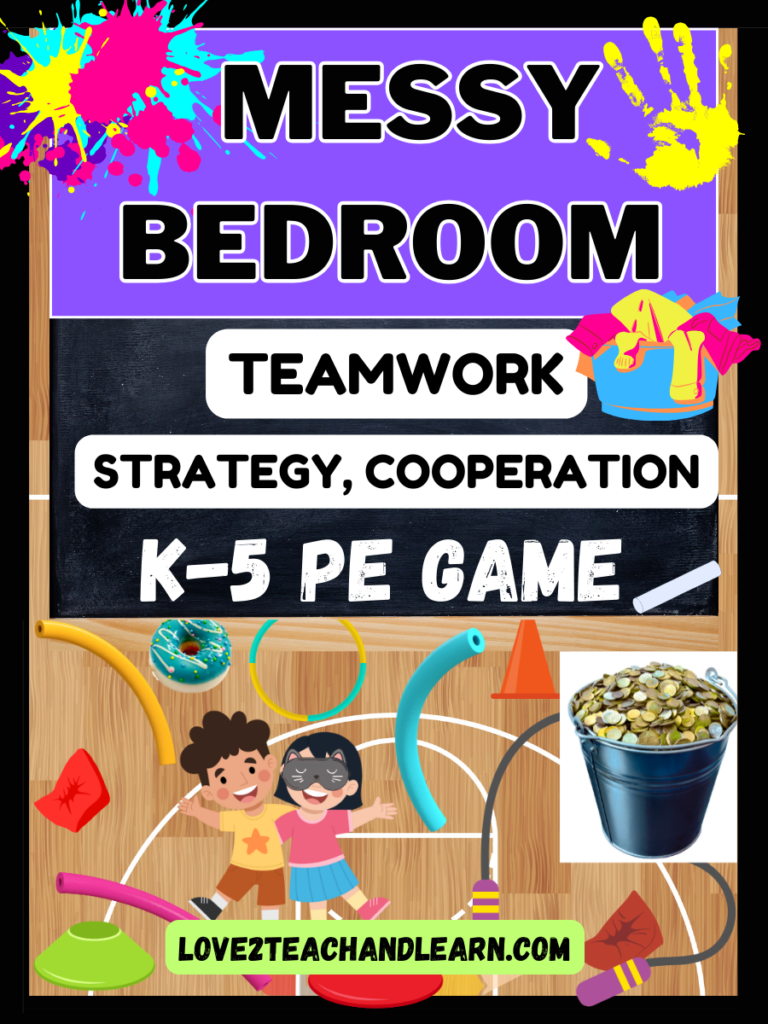 MESSY BEDROOM PE Game (Teamwork, Strategy, Communication)