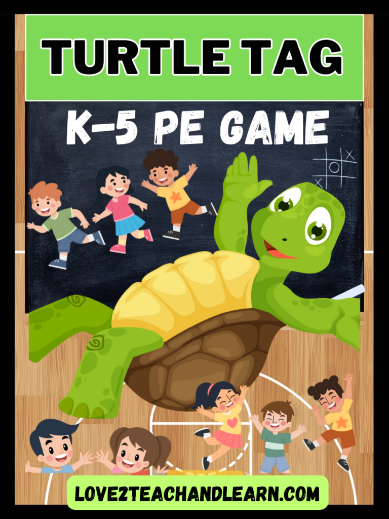 TURTLE TAG: Easy and Fun K-5 Elementary PE Game