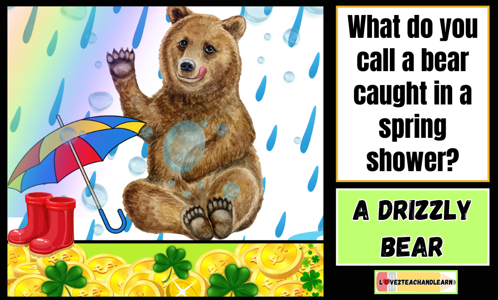 What do you call a bear caught in a spring shower?