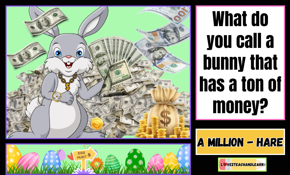 April Jokes for Kids - What do you call a bunny that has a ton of money?