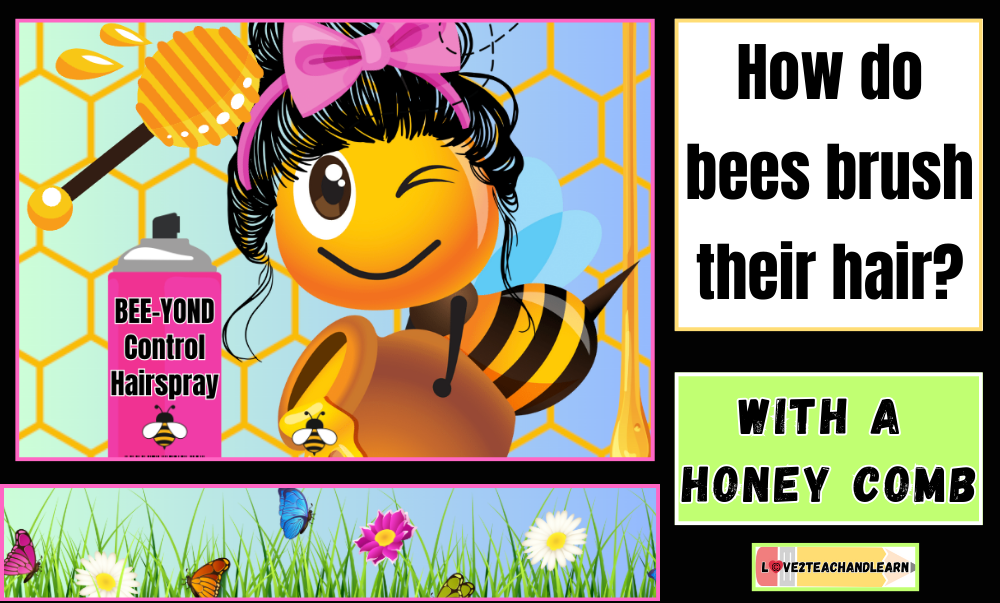 May jokes for kids - How do bees brush their hair?