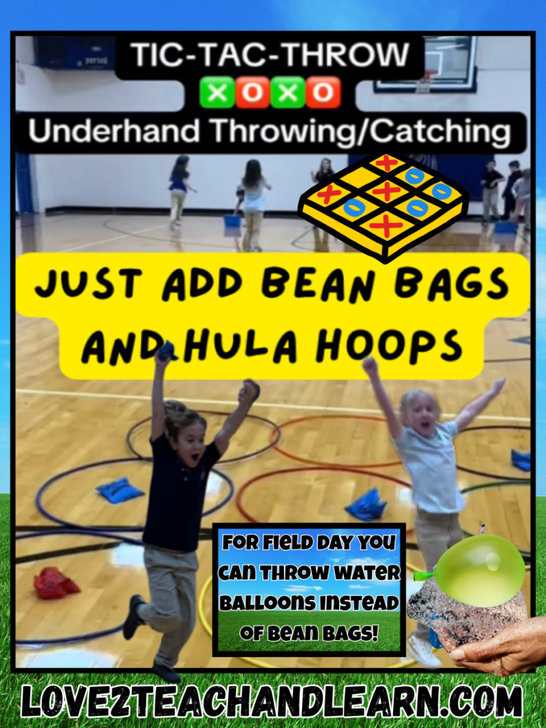 Tic-Tac-Throw with Water Balloons - How to Plan an Epic Elementary Field Day!