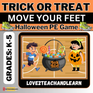 Trick or Treat Move Your Feet: Halloween PE Game
