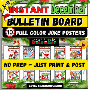 December Instant Bulletin Board - Christmas - Love 2 Teach and Learn
