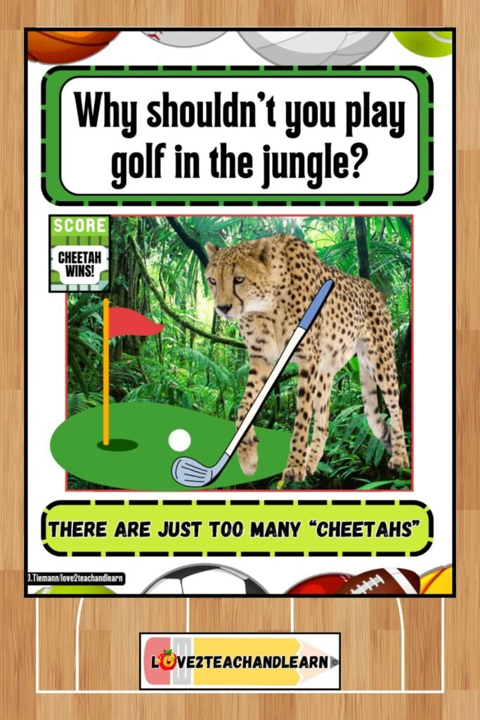 Gym Jokes for Kids - Why Shouldn't You Play golf in the Jungle?