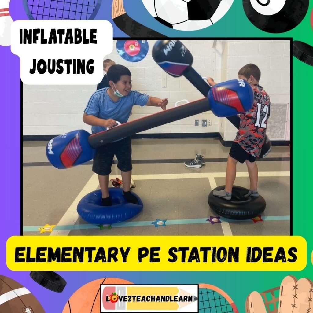 PE Station Ideas - Jousting
