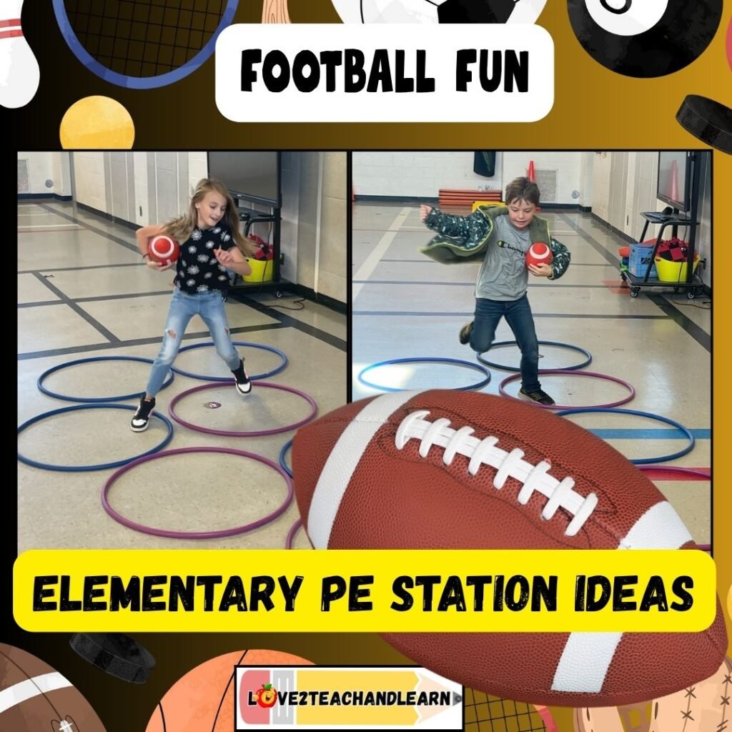 Elementary Station Ideas - Football Fun