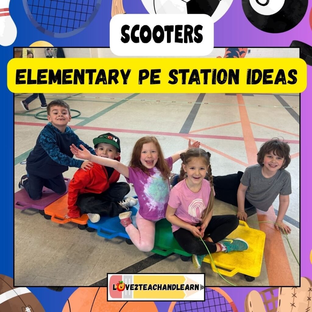 Elementary PE Station Ideas - SCOOTERS