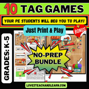 10 Tag Games BUNDLE - Love 2 Teach and Learn