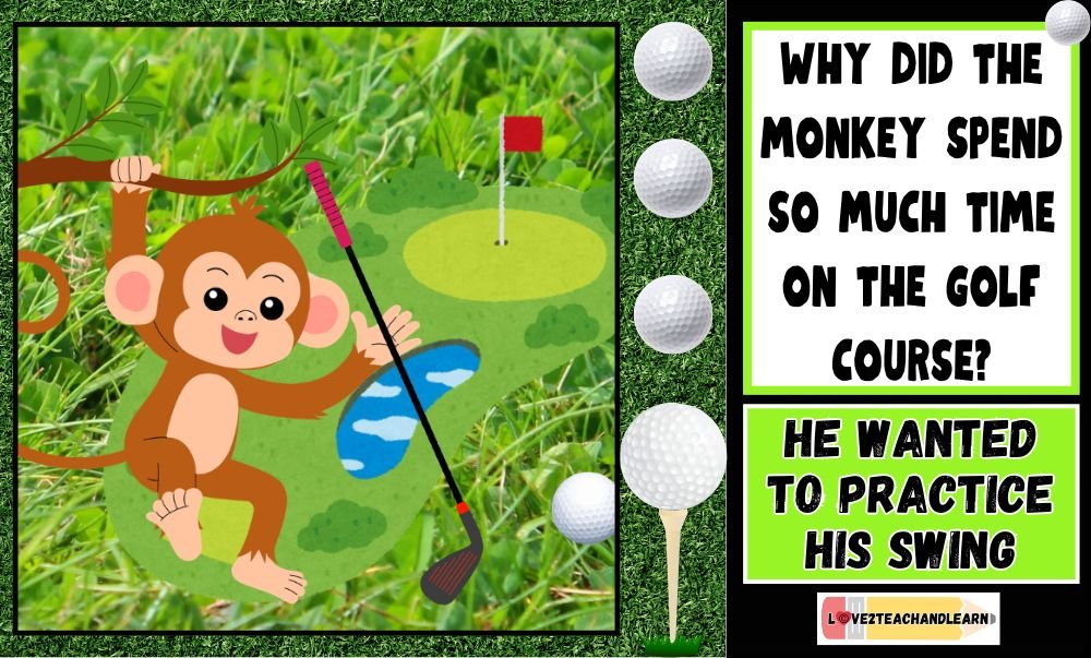 Golf Jokes for Kids #2 - Why did the monkey spend so much time on the golf course?