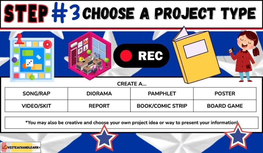 Patriot Day Research Project - Choose a Project Type