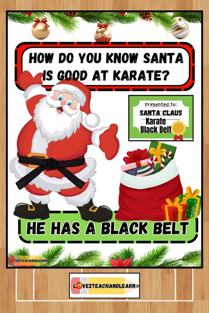 Gym Joke #20 - How Do You Know Santa is Good at Karate?