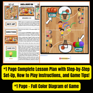 Lines and Hoops Tag Game - TPT Preview