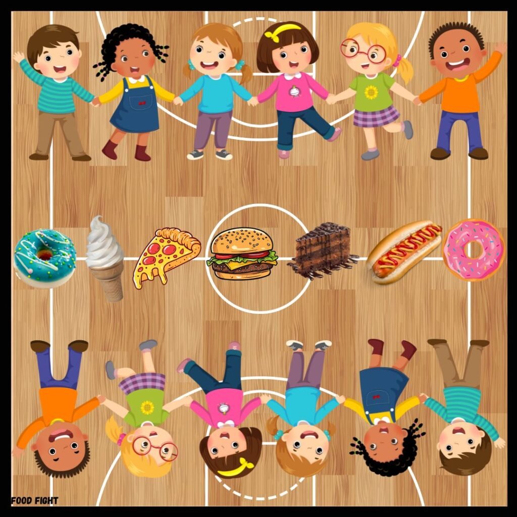 FOOD FIGHT Game Set-Up Love 2 Teach and Learn