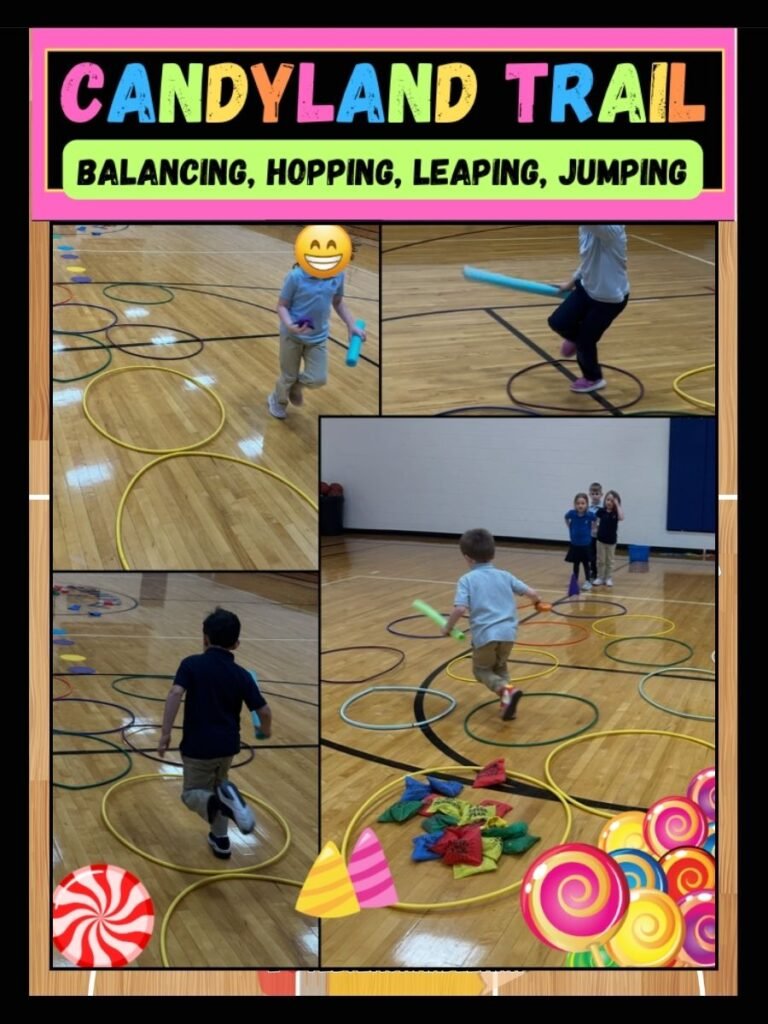 CANDYLAND TRAIL - Balancing, Hopping, Leaping, Jumping