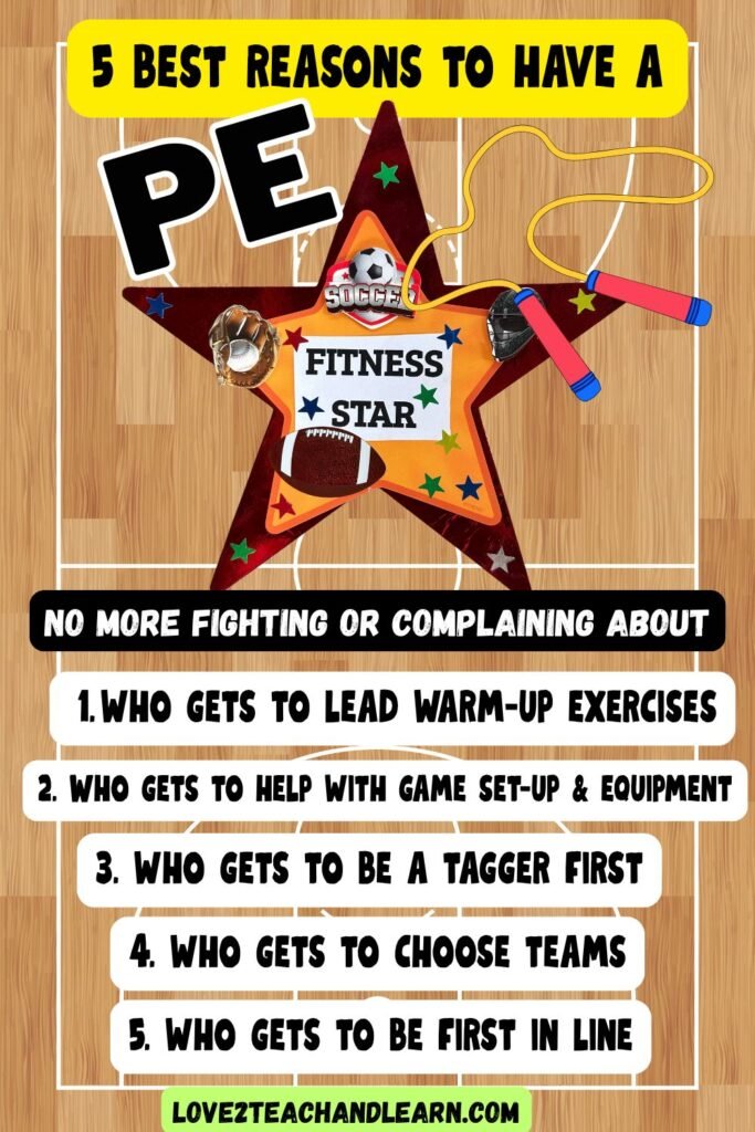 5 Best Reasons to Have PE FITNESS STARS in Elementary Gym Class