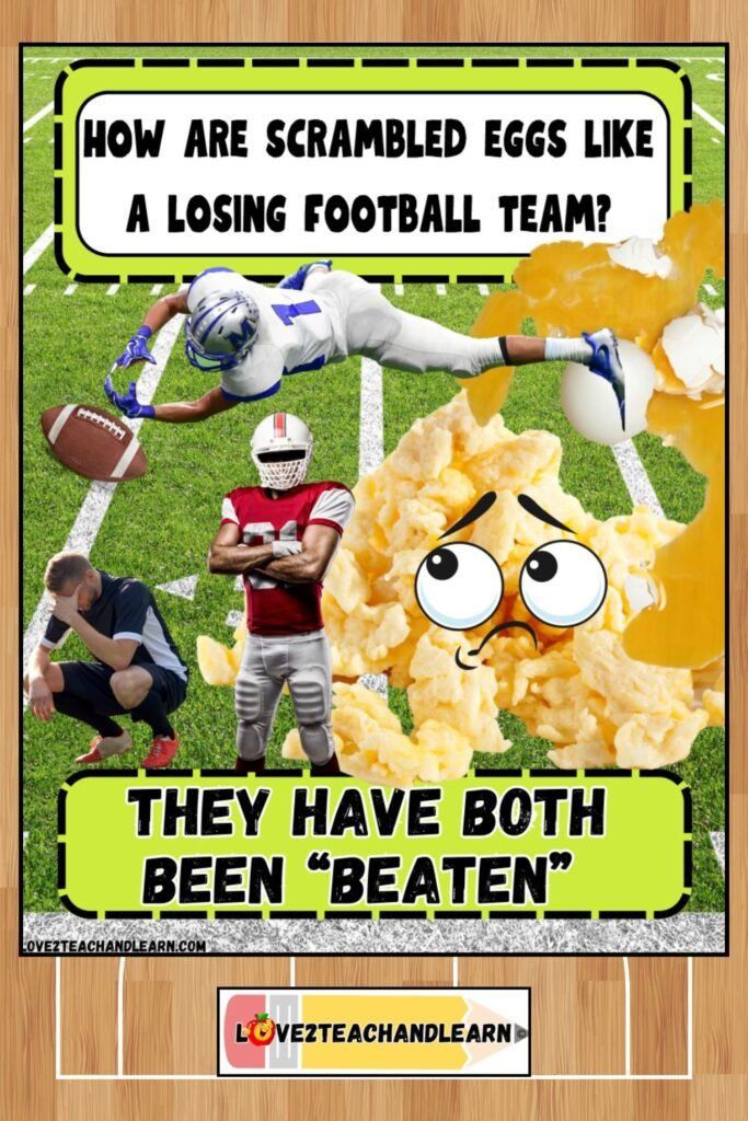 How are scrambled eggs like a losing football team?
