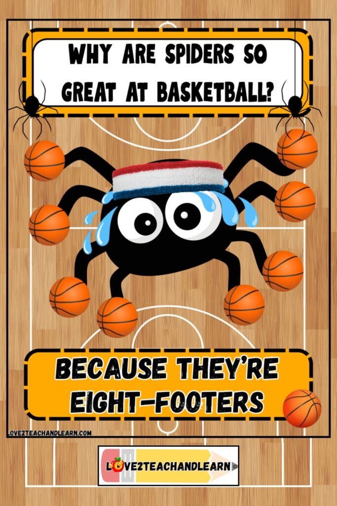 Why are spiders so great at basketball? Sports Jokes for Kids