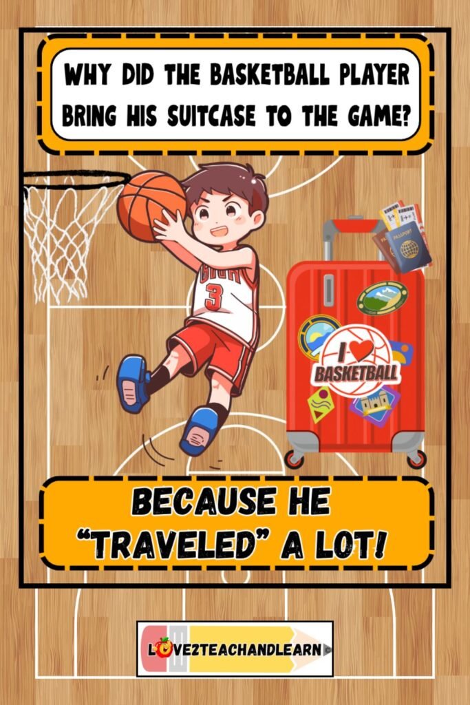 Why did the basketball player bring his suitcase to the game? Love 2 Teach and Learn