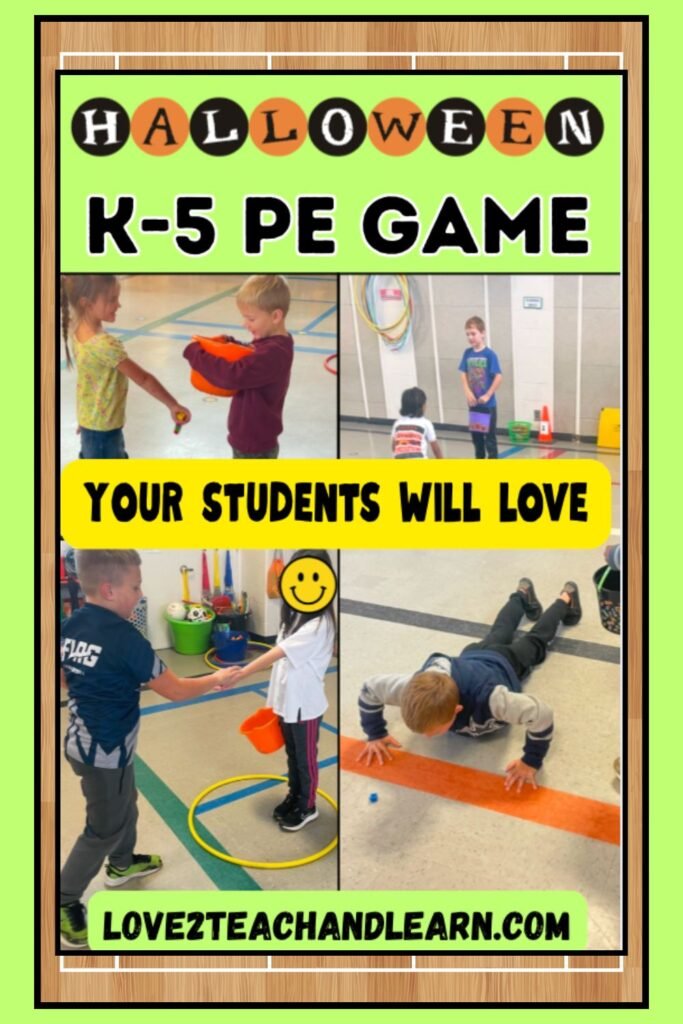 Trick or Treat Move Your Feet Halloween PE Game - Love2teachandlearn