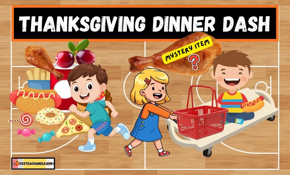 Thanksgiving Dinner Dash - Thanksgiving PE Stations and Relays