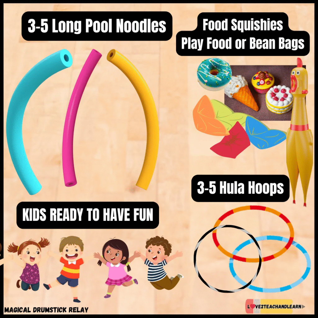 Magical Turkey Drumstick Relay Game - Equipment Needed