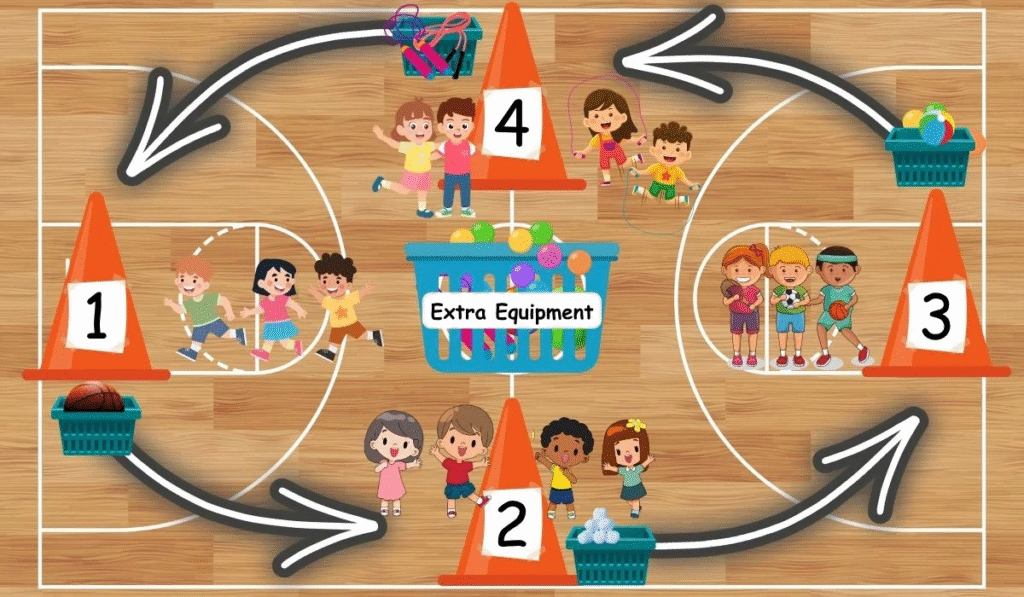 40 Easy and Fun PE Station Ideas for Gym Class