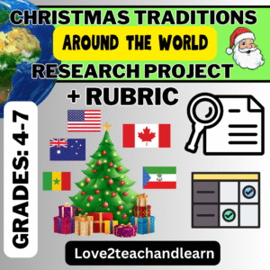 CHRISTMAS TRADITIONS Research Project + Rubric (Around the World)