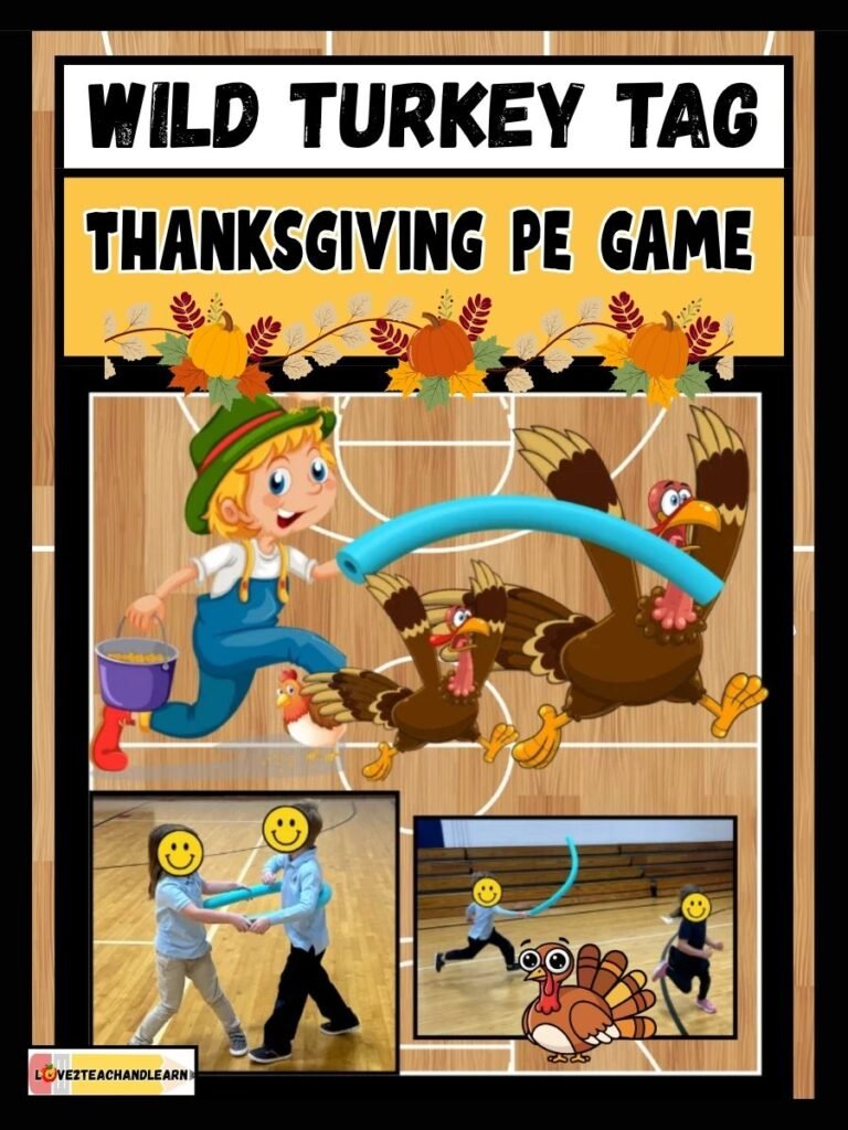 WILD TURKEY TAG: K-5 Fun Thanksgiving PE Warm-Up Game