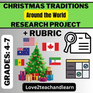 CHRISTMAS TRADITIONS Research Project + Rubric (Around the World)