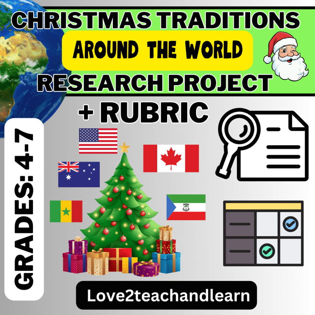 Christmas Traditions Around the World Research Project