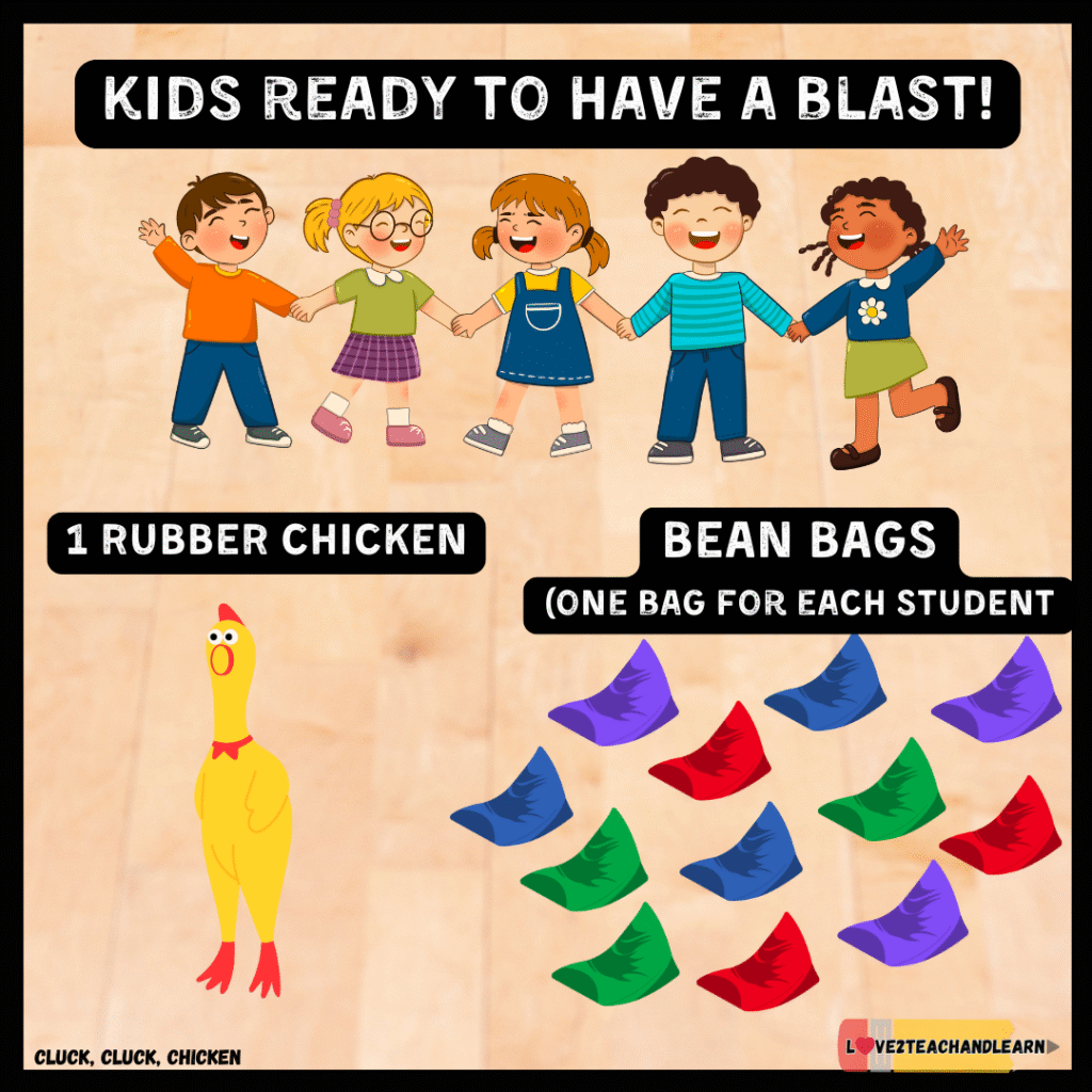 Equipment Needed for CLUCK CLUCK CHICKEN - Love 2 Teach and Learn