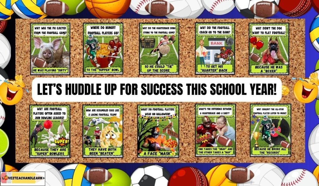 Instant PE Teacher Sports Bulletin Board - Love 2 Teach and Learn