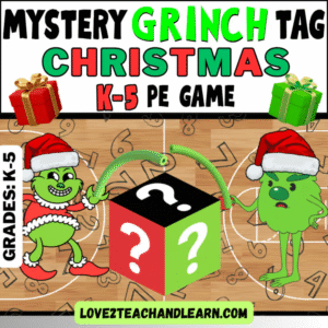 Mystery Grinch Tag K-5 Christmas PE Game