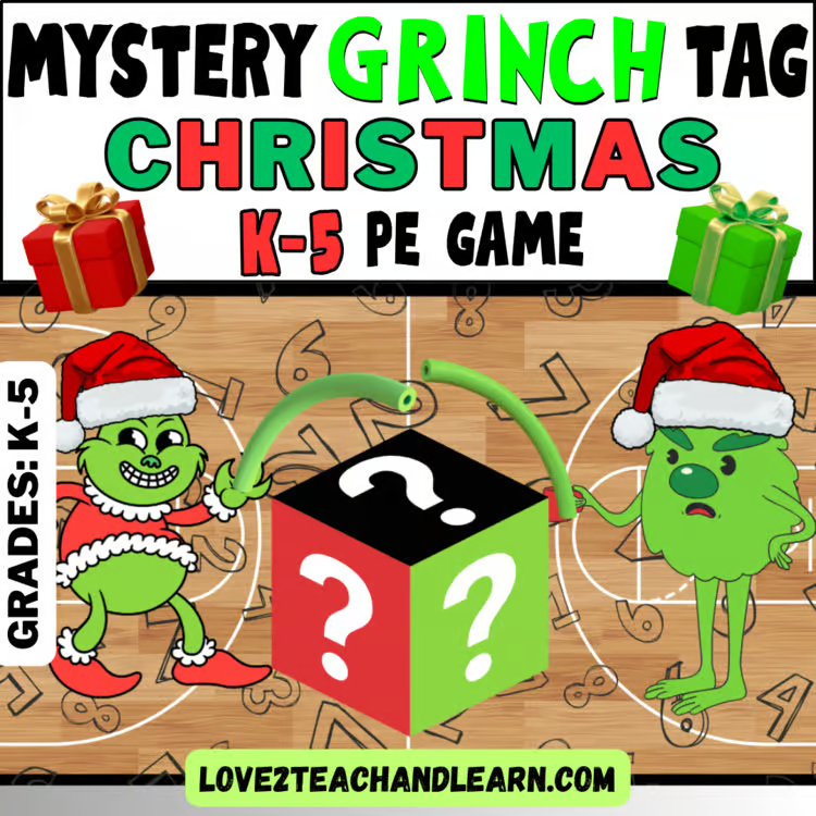 Mystery Grinch Christmas PE Game